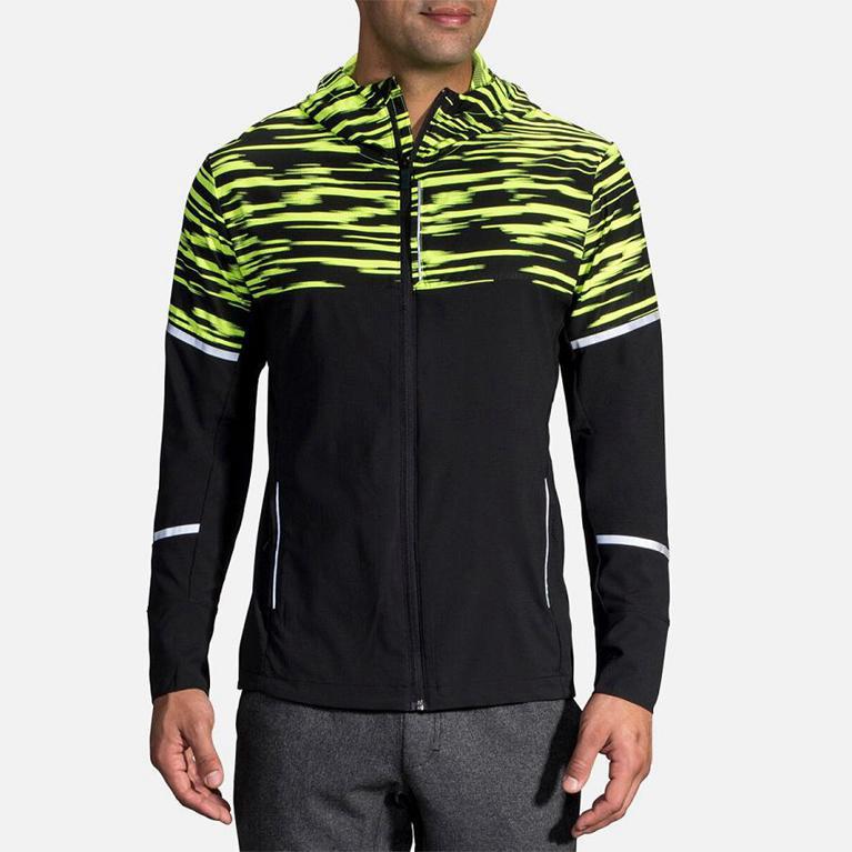 Brooks Nightlife - Mens Running Jackets - Grey (34871UONG)